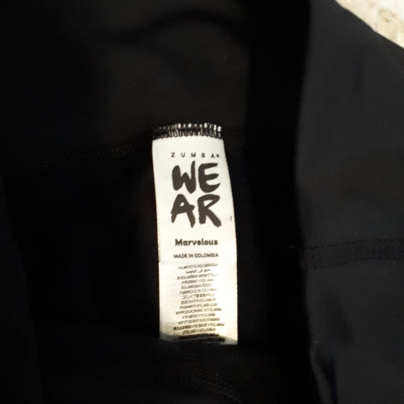 High waisted Zumba 3/4 leggings, M - Picture 5 of 5